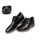 Sapato Social + Cinto Masculino Oxford Santiago Confortável Sapato Masculino Social Brogue