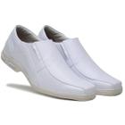 Sapato Social Conforto Antistress Enfermagem Masculino Branco