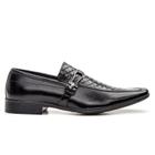 Sapato Social Couro Masculino Loafer Estilo Italiano Gala Evento Bico Quadrado Elegante Formal