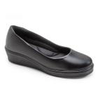 Sapato Social Feminino Ana Bela Super Conforto C200 em Couro Preto 2921