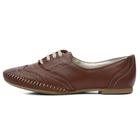 Sapato Social Feminino Top Franca Shoes Oxford Confort Chocolate