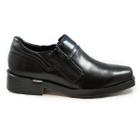 Sapato Social Ferracini Com Ziper Urban Way Couro 6629 - Preto