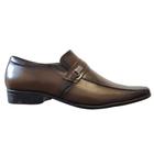 Sapato Social Jota Pe Masculino Couro Marrom Palmilha Conforto Amortecedor 77505