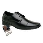 Sapato Social Liso Com Cadarço Oxford Básico e Elegante + Cinto (SL1010)