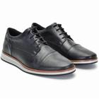 Sapato Social Masculino Bico Redondo Oxford Couro Casual Marrom 40