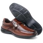 Sapato Social Masculino Casual Preto Marrom Fivela Elegante Casual Trabalho