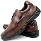 Sapato Social Masculino Conforto Preto Marrom Elegante Casual Moderno Cadarço