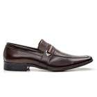 Sapato Social Masculino Loafer Design Italiano Formatura Eventos Bico Quadrado Elegante Formal