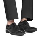 Sapato Social Masculino Moderno em Couro com Cadarço Bico Quadrado 1011