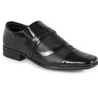 Sapato Social Masculino Oxford Leve Com Detalhe Cracolado Verniz (SL1061)