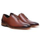 Sapato Social Masculino Wholecut Caramelo