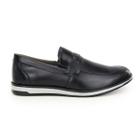 Sapato Social Sola Branca Elástico Footwear Confort Preto