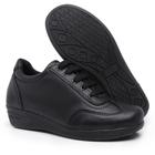 Sapato Tênis Feminino Anatômico Ortopédico Salto Anabela Conforto Branco