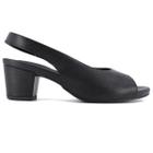 Sapato Usaflex Slingback Salto Bloco - Conforto e Estilo