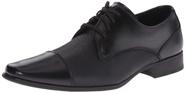 Sapatos Calvin Klein Bram Oxford masculinos de couro preto 10.5US