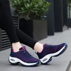 Sapatos de caminhada de microfibra azul genérica para mulheres