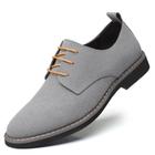 Sapatos Didopery Masculinos Suede Lace Up Oxfords Grey Tamanho 11