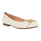 Sapatos femininos Tommy Hilfiger Gallyne2 Ballet Flat Natural