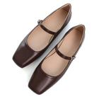 Sapatos TN TANGNEST Leather Flats para mulheres marrons tamanho 40 (8)