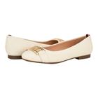 Sapatos Tommy Hilfiger Gallyne Ballet Flat femininos em marfim