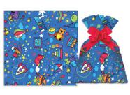 Saquinho para presente - 30x45 - space kids - 50 unidades 1200-280 - gala pais & filhos