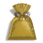 Saquinho para Presente Embrulho de Natal Festas 20x29 Dourado C/50 Un - Cromus