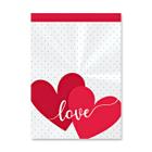 Saquinho transparente Love decorado 11x19,5cm com 50 unidades