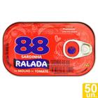 Sardinha 88 Ralada em Molho de Tomate 110g - Embalagem com 50 Unidades