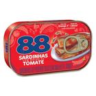 Sardinha ao Molho de Tomate 88 Lata 125g