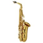 Saxofone Sax Alto Yamaha YAS-62 Eb Laqueado Dourado Com Case