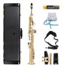 Saxofone Soprano Reto Eagle Sp502 Com Case Laqueado