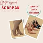 Scarpan sapato salto 8cm bico fino social confortável elegante verniz