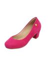 Scarpin Bico Redondo Nobuck Salto Baixo Donna Santa 40.006