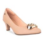 Scarpin Coração Salto 6cm Feminino Confortável Verniz Sintético Estiloso Elegante Para Festas E Casual