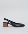 Scarpin Couro Mule - Preto