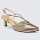 Scarpin Dakota Conforto Slingback Salto Baixo Feminino Macio