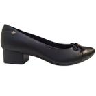 Scarpin Feminino Adulto Softli Salto Grosso Bico Fino