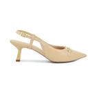 Scarpin Feminino Di Valentini Slingback Melissa Creme - 9851