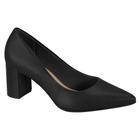 Scarpin Feminino Salto Grosso Napa Preto Beira Rio 4241.200