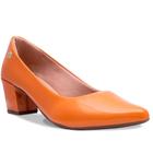 Scarpin Feminino Salto Grosso Verniz