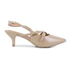 Scarpin Feminino Vizzano Verniz Bege - 1348