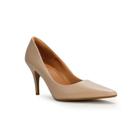 Scarpin Lia Line Couro Nude