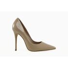 Scarpin Nude/Bela Carrano Loretta Couro Verniz Salto Alto Fino 11cm