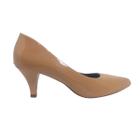 Scarpin Nude Verniz Salto Baixo