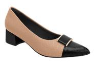 Scarpin Piccadilly Bico Fino Salto Grosso 739046