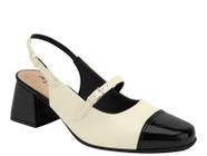 Scarpin Piccadilly Salto Bloco Slingback Maxitherapy 748033