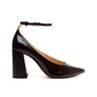 Scarpin Preto Salto Bloco Alto Cecconello 2394001-1