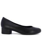 Scarpin Preto Salto Bloco Liso