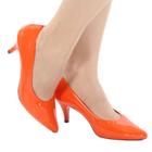 scarpin salto baixo fino feminino confort tendência 2021 valle shoes
