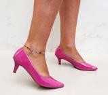 Scarpin Salto Baixo Fino Feminino Pink